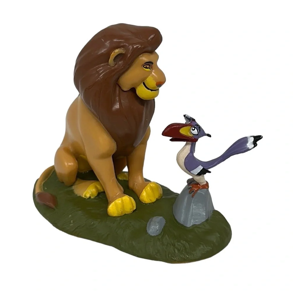Disney Exclusive The Lion King Mufasa w/ Zazu and Pumba PVC Figures Cake Toppers